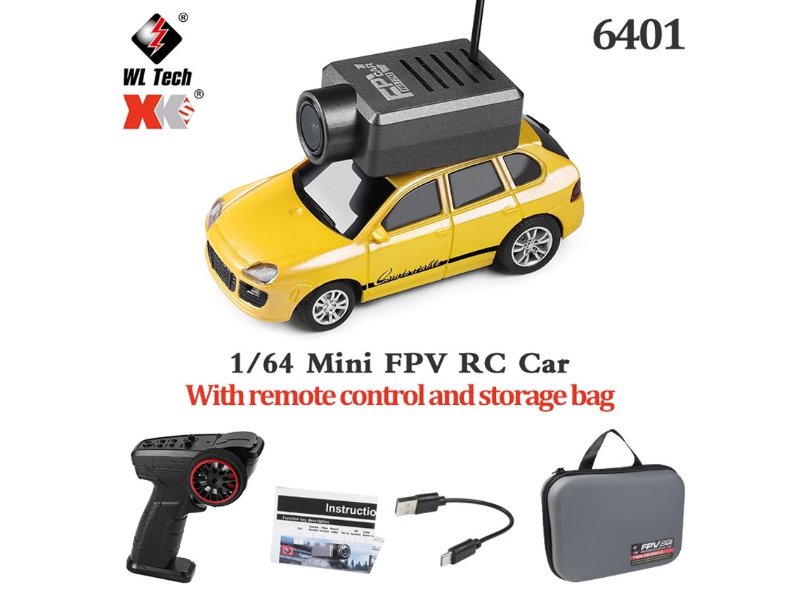 Mini Carro Rc 164 Com Câmera Fpv 720p, Controle Wifi App, Novo Carro De Corrida Rc Para Meninos E Meninas Aeuzwr
