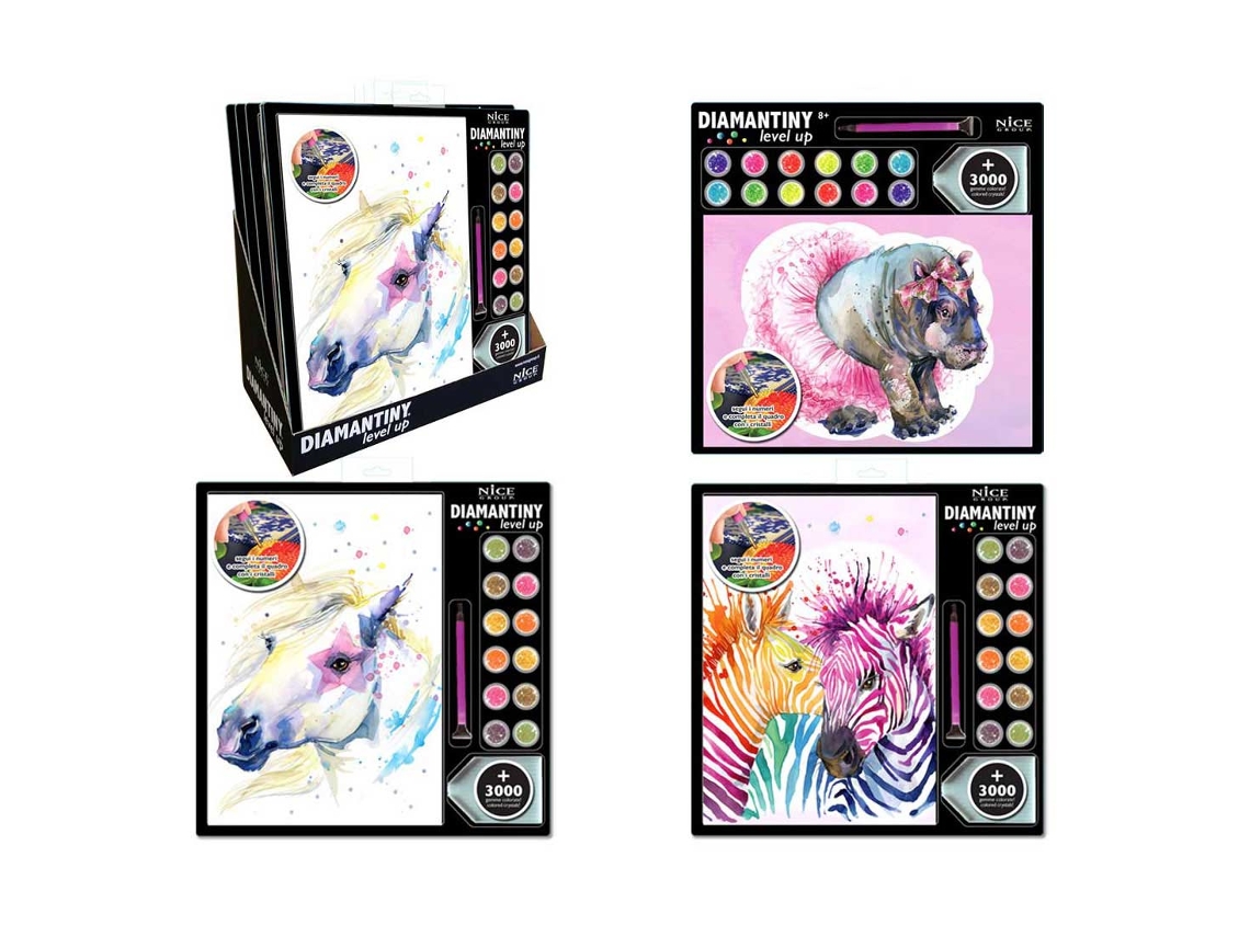 Pintar com Diamantes Aquarel Cavalos NICE Diamantiny 96331 Az