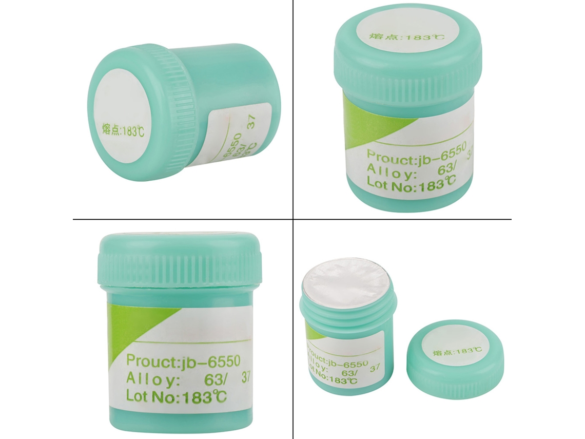Pasta De Soldadura Jb-6550 Flux Sn63/pb37 25-45μm Ponto De Fusão 183℃