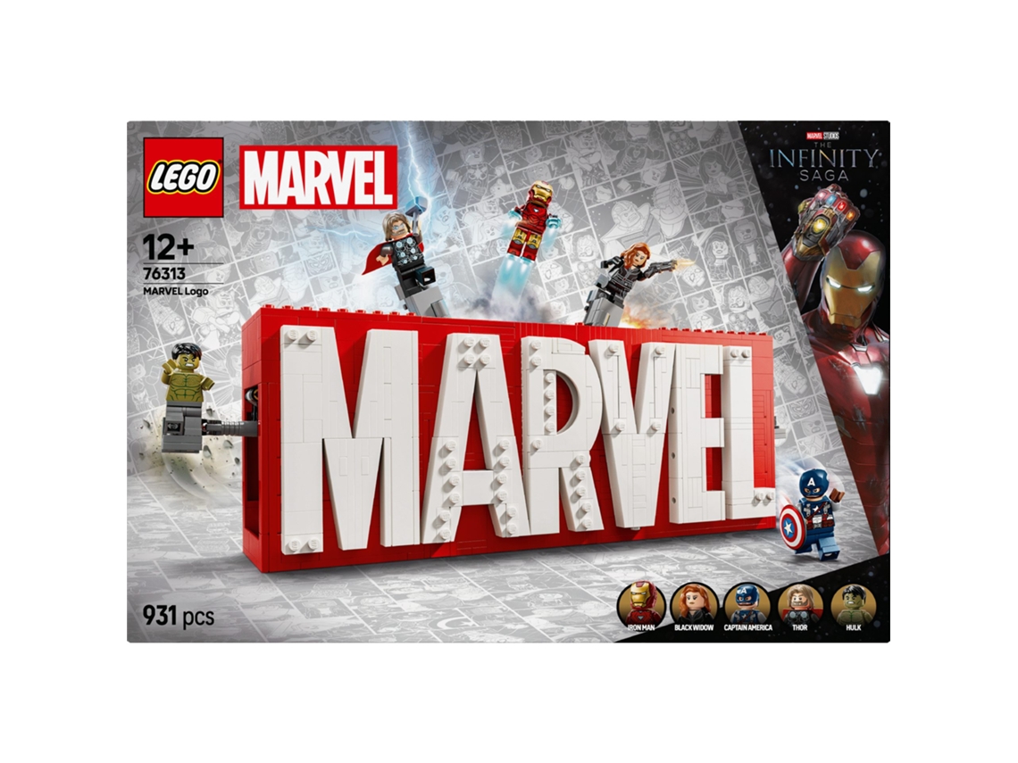 LEGO Marvel - Logótipo MARVEL e Minifiguras - 76313