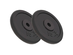 Vidaxl Discos De Musculação 2 Pcs 2x10 Kg Ferro Fundido