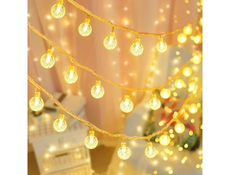 Luzes De Fada De Bola De Bolhas Led 40 Lâmpadas, Luzes De Cordas Para Decoração Para Quarto De Natal Aniversário Festa De Casamento Acmetop