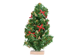Primerox mini Árvore de Natal de Mesa 1:12 12cm Bétula Náilon Decoração Casa de Bonecas