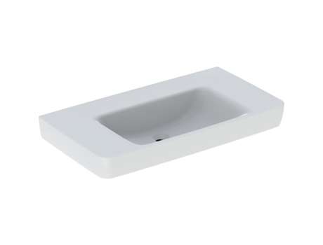 Geberit Renova Plan, afundar com prateleira, 90x48 cm, sem orifício para torneira, sem transbordar, 501705