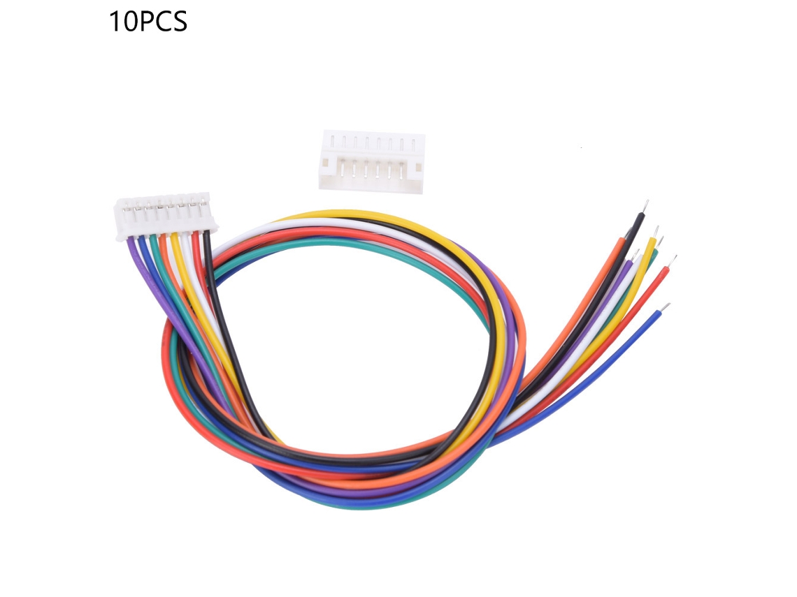 10 Conjuntos Conector Jst Ph 2.0mm 8-pino Macho Fêmea Com Cabo 30cm Para Projetos Elétricos