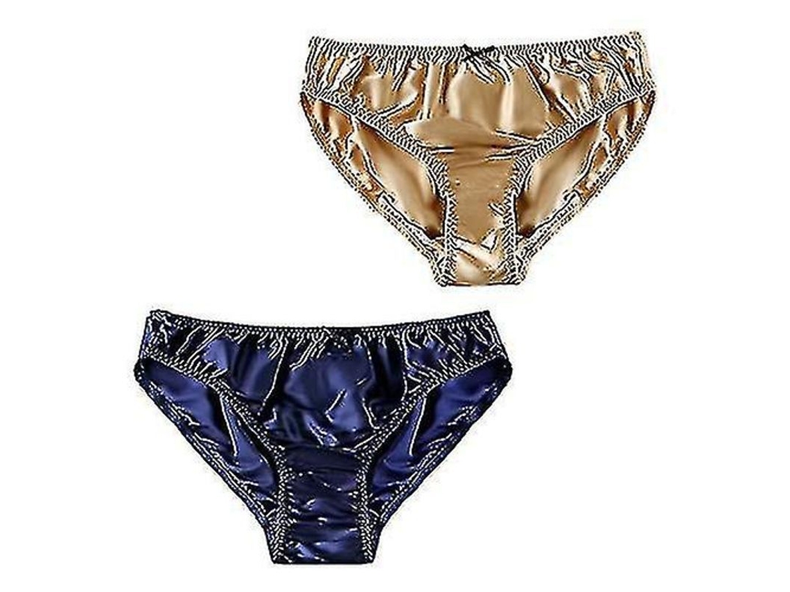 2026 panties de Seda de Morera para Mulher Bikini Sexy Calcinhas de Saten Roupa Interior 2pcs Tingquan Store