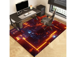 Tapete Cadeira Gamer Protetor Piso Antiderrapante 80 X 120 Cm