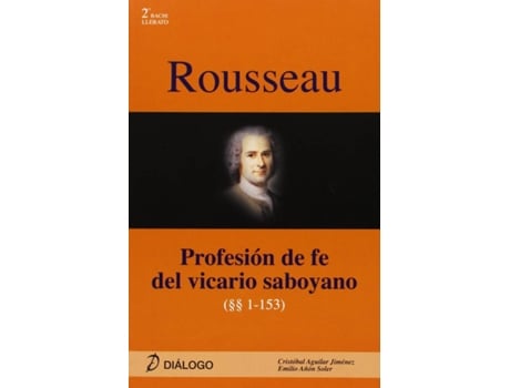 Livro Rosseau:Profesion De Fe Del Vicario Saboyano de Cristobal Aguilar Jimenez (Espanhol)