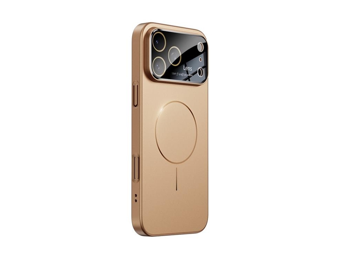 Capa Para Iphone 17 Pro Magsafe Skin Touch - Dourada