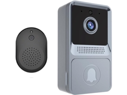 Cinza Campainha De Vídeo Sem Fio, Campainha De Vídeo Inteligente Wi Fi, Noturna Brilvibera