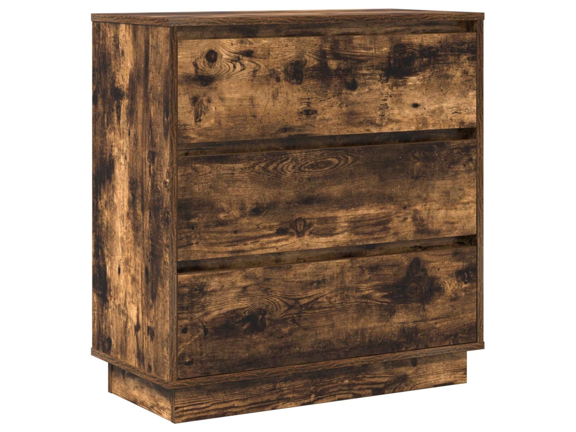 Armário de Cabeceira Carvalho Defumado 71x34,5x75 cm MAISON EXCLUSIVE