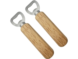 Conjunto com 2 abridores de jarra Madeira Cabo e abridor Vinho Em Aço inoxidável.-aquaforge
