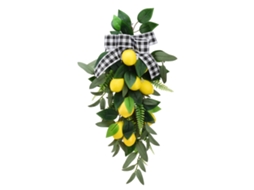 Laxiscreed Árvore De Parede De 60cm Com Ramos De Limão E Folhas De Salgueiro Para Decoração De Sala