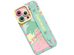Capa Happy Summer para iPhone 13 pro max VEANXIN Verde