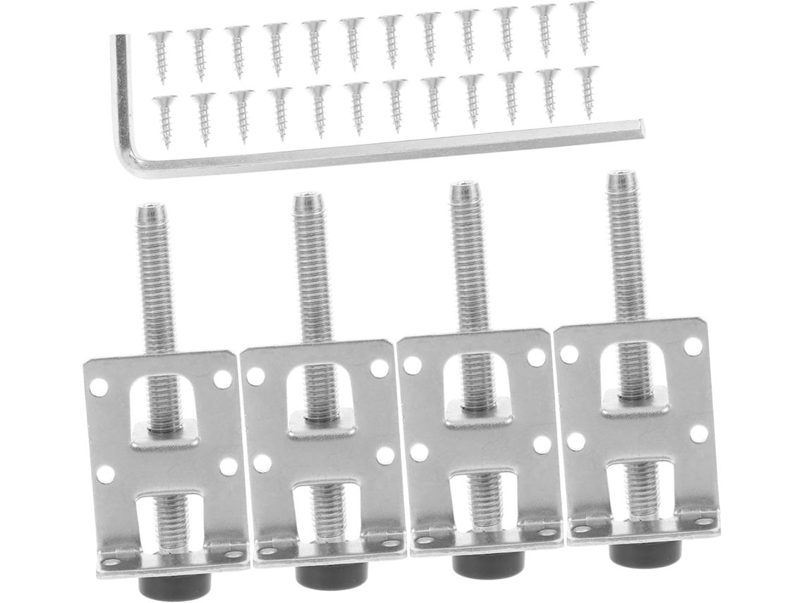 Niveladores De Móveis Ajustáveis Housoutil, Pés De Metal Para Armários, Parafusos Niveladores Para Bancadas E Mesas De