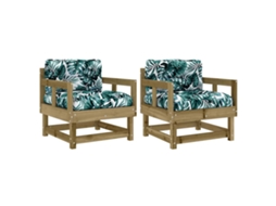 Garden Chair, Garden Chairs Vidaxl Marrom Madeira De Pinho Impregnada (n/a)