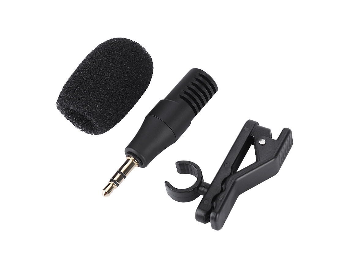 Mini Microfone Condensador Unidirecional Portátil De 3.5mm Para Celular, Pc E Gravador