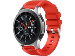 Pulseira De Relógio Lurelia Em Silicone Macio De 22 Mm Compatível Com Samsung Galaxy Watch 3 45 Mm/huawei Gt 2 46 Mm Vermelha