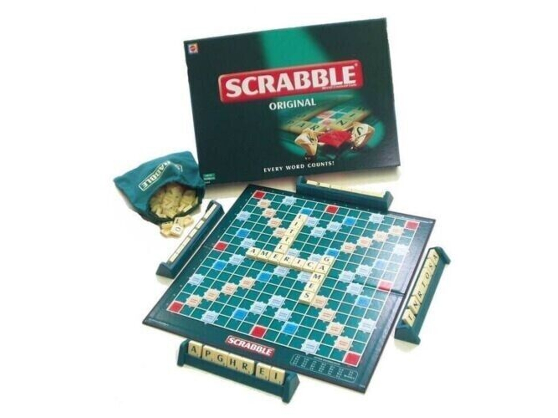 Scrabble Original Jogo de Tabuleiro Família Crianças Adultos Brinquedos  Educativos Jogo de Quebra-Cabeça (Idade Mínima: 4-12 anos)