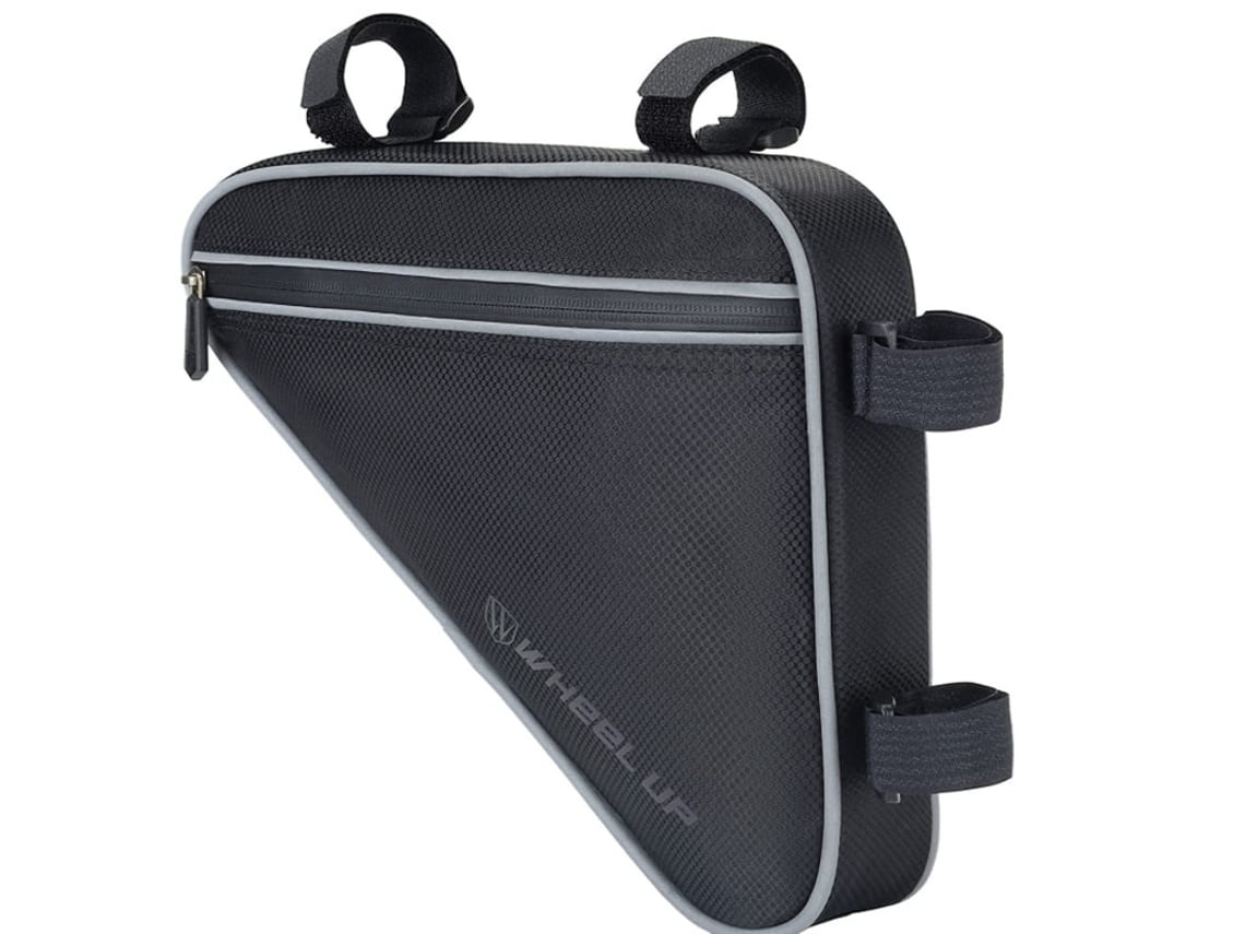 Bolsa de armazenamento para bicicleta Bolsa triangular Prova Dágua Para Bicicleta Ciclismo Com Faixa Reflectiva Preta Lalalamoli