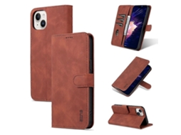 Capa De Celular Azns Em Couro Texturizado De Bezerro Com Toque Suave Para Iphone 16e
