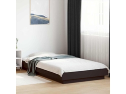 Vidaxl Estrutura De Cama 90x190 Cm Derivados De Madeira Preto