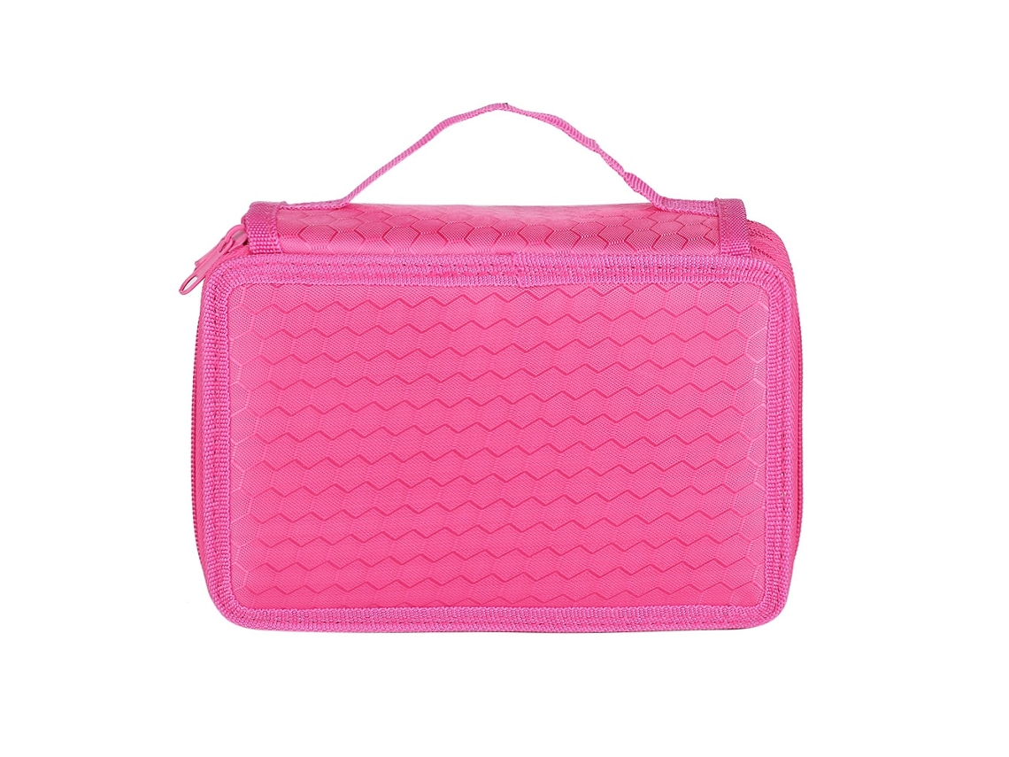 Estuche De Lapices Organizador 72 Huecos Cuadrado De 4 Capas Color Rosa Sketch Dibujo