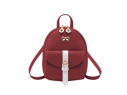 Mochila Casual Bolsa Bolsa Transversal para Celular de Ombro Único Vermelho