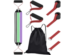 Conjunto De Faixas Elásticas Resistência Para Exercícios | Equipamento Portátil Látex Natural Fitness Em Casa