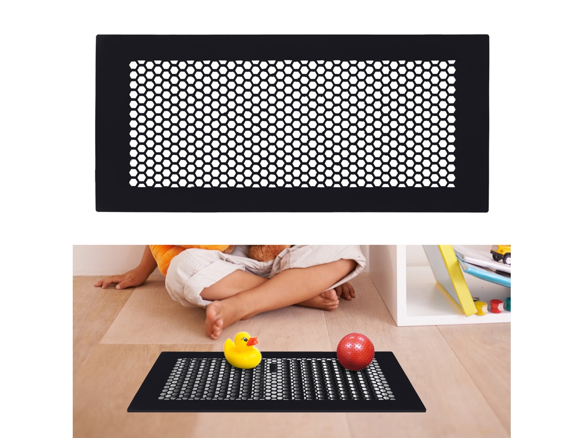 Laxiscreed Proteção De Silicone Para Registros De Piso 4x10" Com Ajuste Seguro Para Casas Com Bebés
