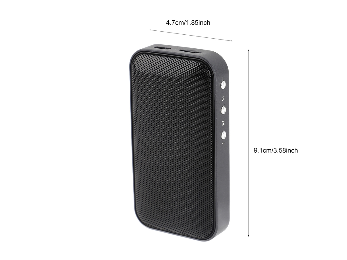 Caixa De Som Portátil Aec Bt209 Sem Fio Bluetooth 4.2 Com Microfone E Suporte A Cartão Tf Mini Estilo De Bolso