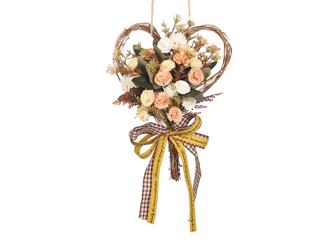 Laxiscreed Arranjo De Parede Com Tulipa Artificial E Laço Para O Dia Da Mãe