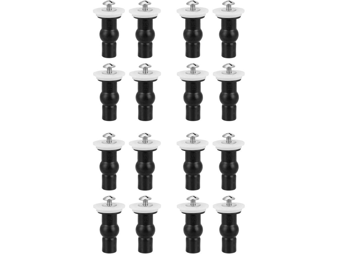 Pacote Com 16 Parafusos Para Assento De Vaso Sanitário, Dobradiças Para Assento De Vaso Sanitário, Porcas De Borracha