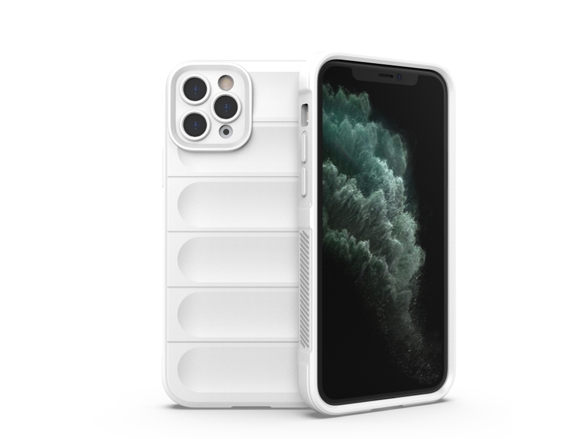 Capa Halinuia Para Iphone 11 Pro Max Magic Shield Tpu Branco (proteção Total, Interior Em Flanela)