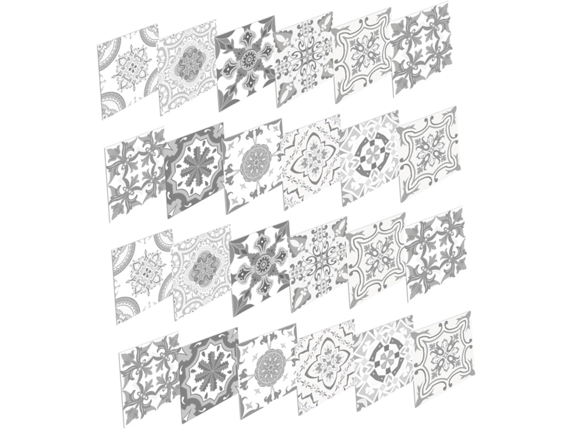 24 Adesivos De Azulejo Estilo Vintage Para Cozinha, Adesivos Removíveis Para Banheiro E Revestimento De Parede.