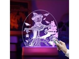 Enfeite Decorativo, Formato De Abóbora 3d, Tema De Halloween, Controle Remoto, Para Casa, Mesa, Festas E Composição De Ambientes Sazonais