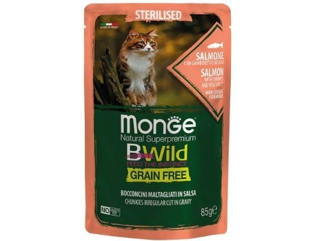 Ração para Gatos  (85 g - Húmida - Sabor: Salmão com Camarão e Legumes)