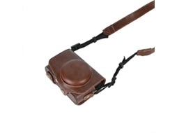 Bolsa Para Câmera Compatível Com Canon Sx740 Hs / Sx730 / Sx720, Capa De Couro Pu, Bolsa Para Câmera Digital Com Alça De Ombro Brilvibera