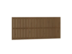Cabeceira de Parede em Pinho Maciço Castanho mel MAISON EXCLUSIVE (204x90x3 cm)