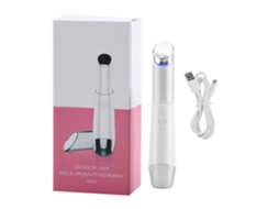 Massageador portátil elétrico antienvelhecimento para olhos e lábios com fótons de LED.