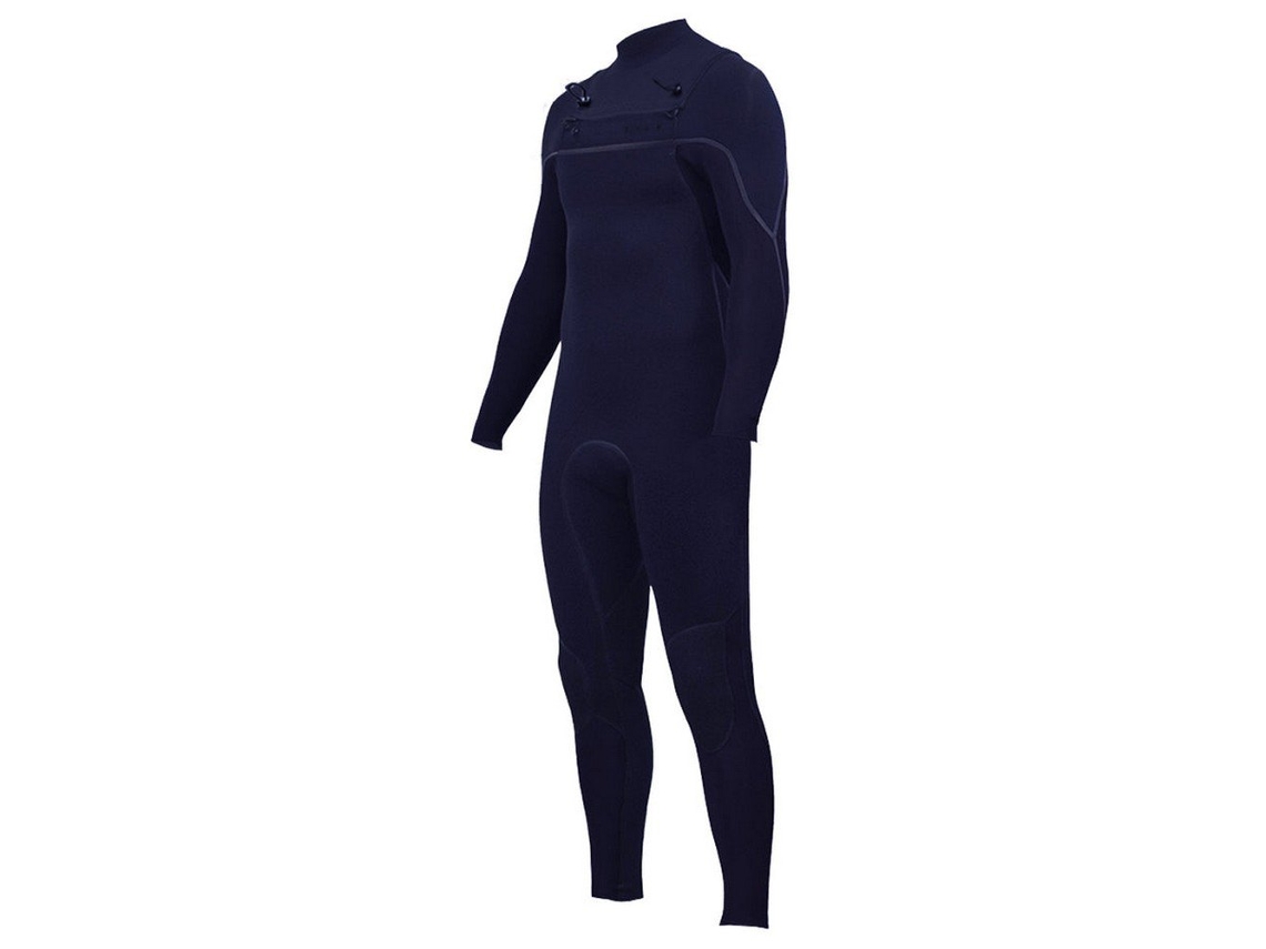 Fato Neoprene Manga Comprida Zip Tórax Vault Steamer 3/2 Mm Azul Mzion