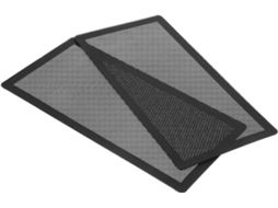 2 Unidades De Capas De Filtro De Ventoinha De Pc Magnéticas Pretas | Pvc