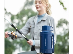 Copo Elétrico Portátil Para Viagem, Chaleira Elétrica Para Escritório, Copo Térmico Zeuxo (azul)