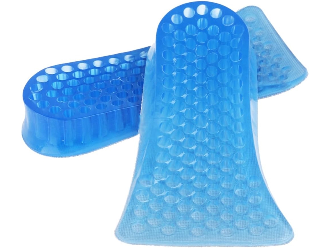 Palmilhas Aumentadoras De Altura, Palmilhas Invisíveis De Silicone Para Aumento Altura, Azuis
