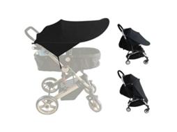 Protetor Solar Universal para Carrinho de Bebê, Preto AQUAFORGE