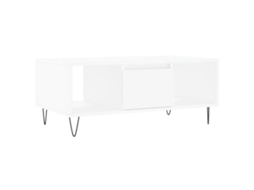 Mesa de Centro Derivados de Madeira Branco MAISON EXCLUSIVE (90x50x36,5 cm)