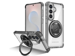 Capa Para Samsung Galaxy S26 Com Suporte Magnético Giratório De 360° (preta) Digitallab