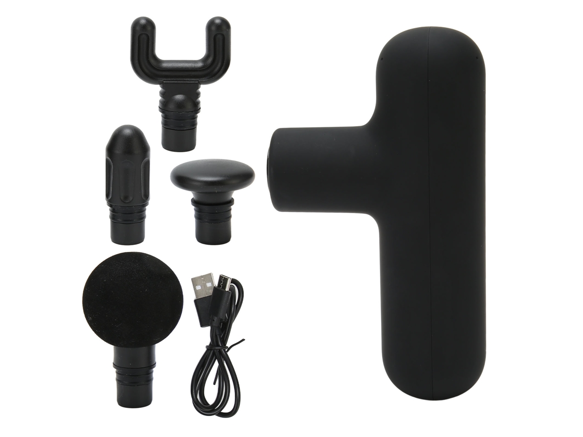 Massager Portátil 4 Velocidades Tissues Profundos Preto