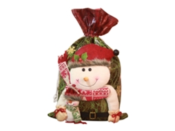 Bolsa De Natal Adorno Saco Doces Boneco De Neve L