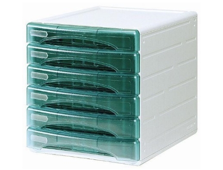 Organizador de arquivos ARDA Tr13G 6P verde
